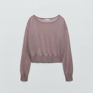ZARA Semi-Sheer Knit Sweater